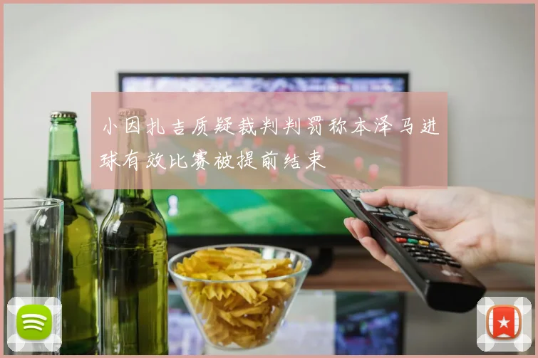 小因扎吉质疑裁判判罚称本泽马进球有效比赛被提前结束